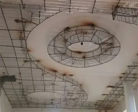 گچ کاری سقف با رابیتس