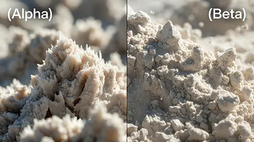 تفاوت گچ آلفا و گچ بتا