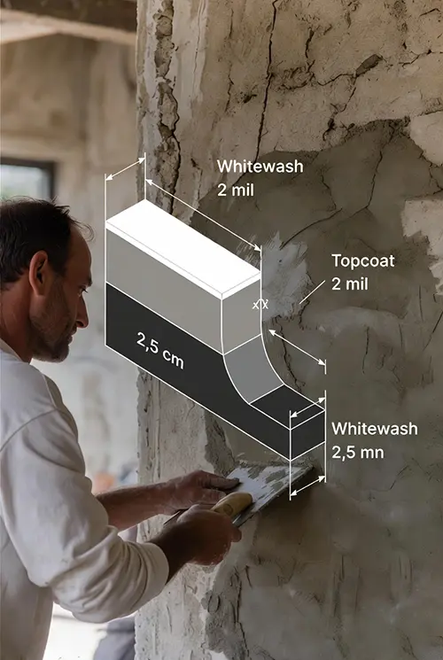 ضخامت استاندارد سفیدکاری
