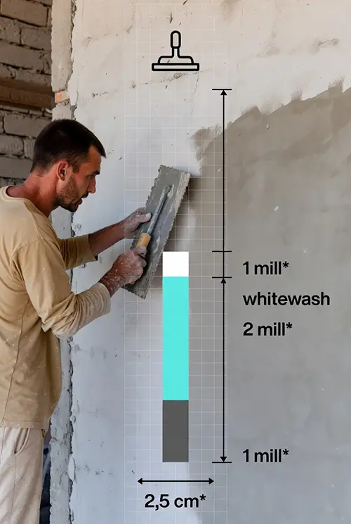 ضخامت گچ کاری